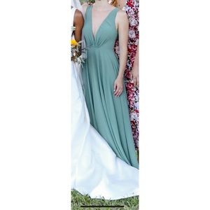 Jenny Yoo Ryan Dress in Eucalyptus Sz 0